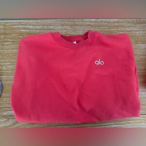 ALO Yoga Accolade Crewneck Candy Red Size: S